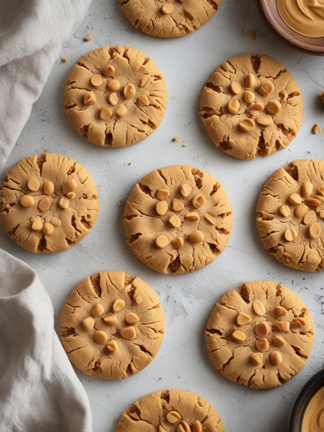 3 ingredient eggless peanut butter cookies
