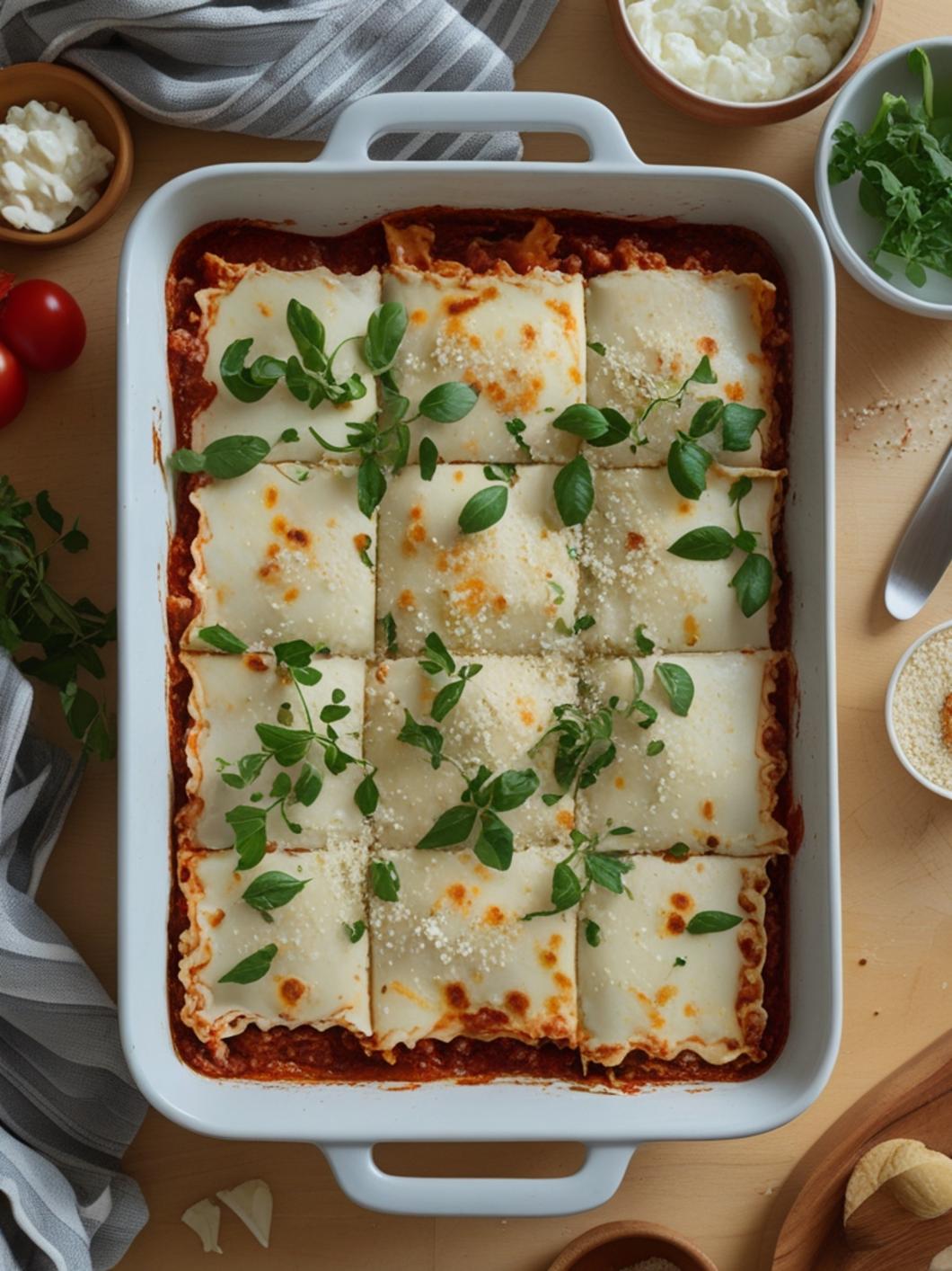 easy lasagna recipe with cottage cheese
