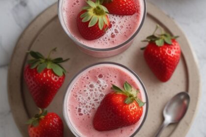 easy strawberry smoothie recipes 3 ingredients