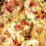 Delicious easy Crock Pot Crack Chicken served in a bowl with garnishes