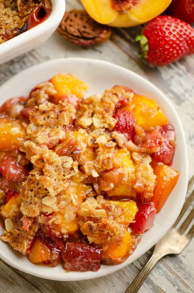 Strawberry Peach Crisp Recipe For Summer