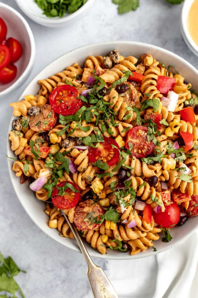 Creamy Vegan Southwest Pasta Salad