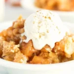 Delicious homemade Apple Dump Cake served in a dish
