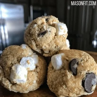 No-bake s'mores protein bites for a healthy, tasty snack.