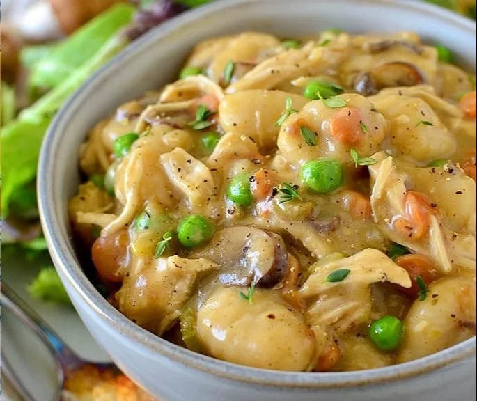 Delicious homemade Chicken Pot Pie with flaky crust and savory filling