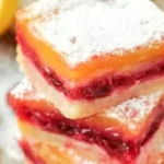 Delicious cranberry lemon bars with a zesty lemon filling and cranberry topping.