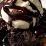 Delicious Oreo Dump Cake with crushed Oreos and chocolate layers