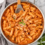 Delicious Tomato Ricotta Pasta dish served in a bowl