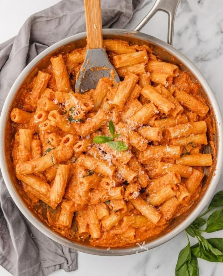 Delicious Tomato Ricotta Pasta dish served in a bowl