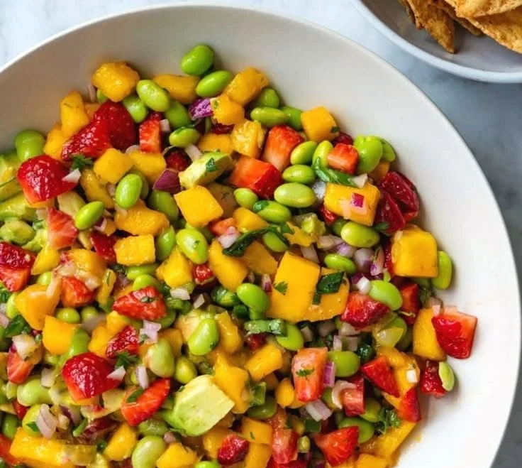 Fresh Avocado Mango Salad with vibrant colors and healthy ingredients
