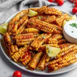 Deliciously roasted corn ribs on a grill, showcasing summer's favorite dish.