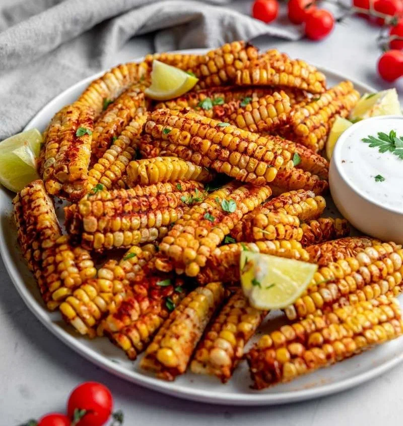 Deliciously roasted corn ribs on a grill, showcasing summer's favorite dish.