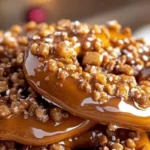 Easy Christmas butter toffee pretzels ready for holiday snacking