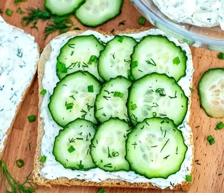 Delicious cucumber sandwiches served on a plate at a tea party