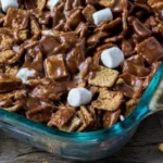 Golden Grahams S'mores Bars recipe with chocolate and marshmallows
