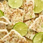 Delicious Key Lime Pie Yogurt Bark topped with zest and sweetness