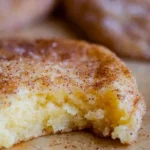 Freshly baked soft and chewy snickerdoodle cookies with cinnamon sugar topping