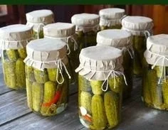 Delicious pickled Kirby cucumbers in a jar, perfect for snacking and recipes.