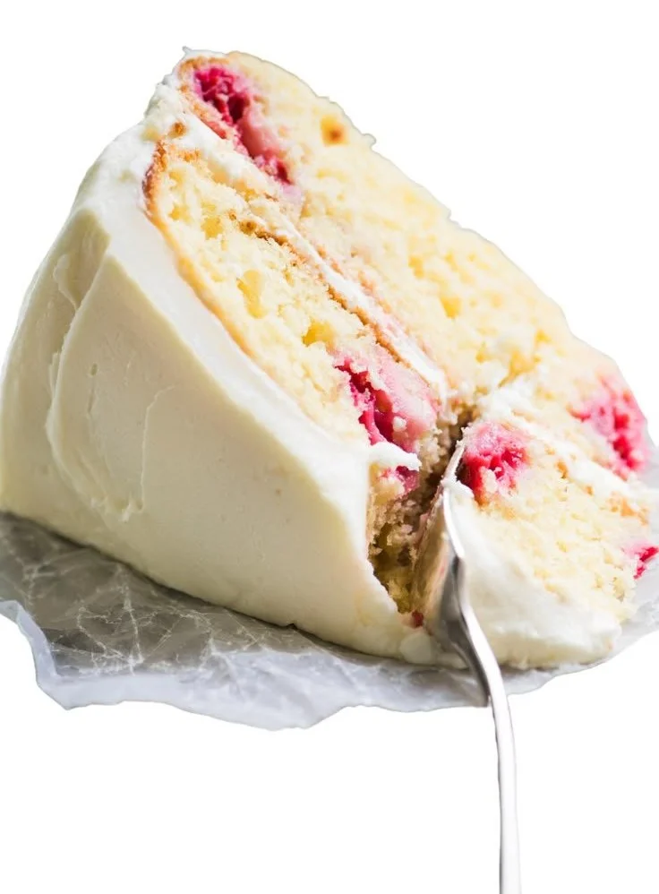 Delicious Raspberry Lemon Cake with fresh raspberries and lemon zest