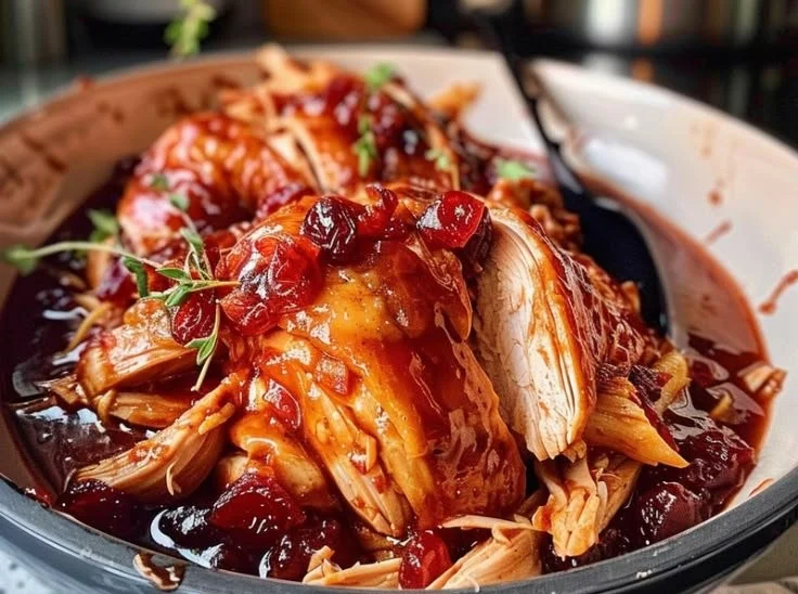 A comforting Chicken Cobbler served in a rustic dish with golden crust.