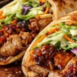 Easy teriyaki chicken wrap recipe with fresh vegetables and flavorful sauce.