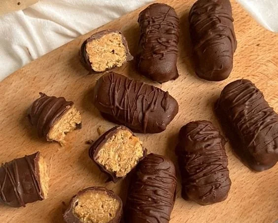 Healthy homemade Butterfingers made with natural ingredients