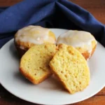 Delicious lemon squash muffins fresh out of the oven.