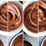 Easy chocolate mousse dessert ready to serve