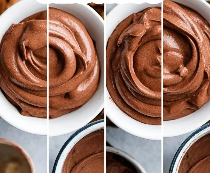 Easy chocolate mousse dessert ready to serve